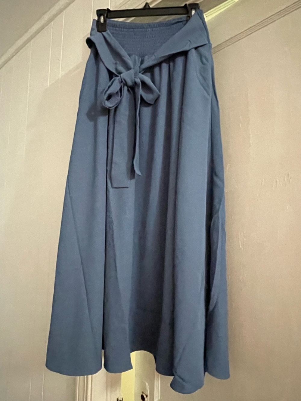 NWT! Zenana Outfitters Dusty Blue 2-Piece Cropped Top & Maxi Skirt Set - Medium - Picture 2 of 5